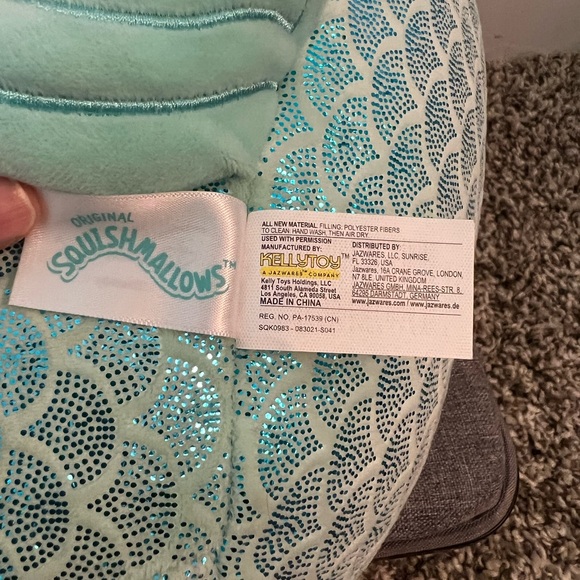 Squishmallows Disney Princess Ariel Little Mermaid 14" Plushie Stuffed Toy - Picture 5 of 5